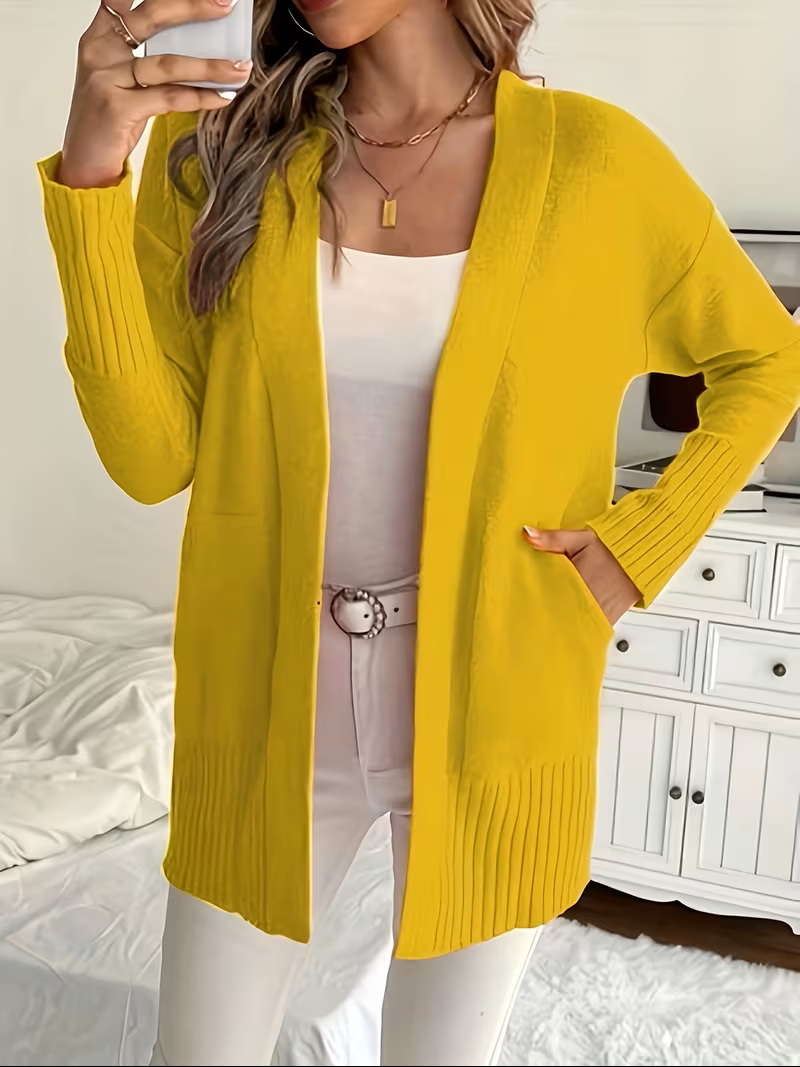 Karine - Cardigan Élégant Oversize Ouvert
