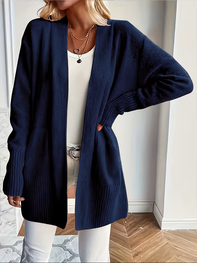 Karine - Cardigan Élégant Oversize Ouvert
