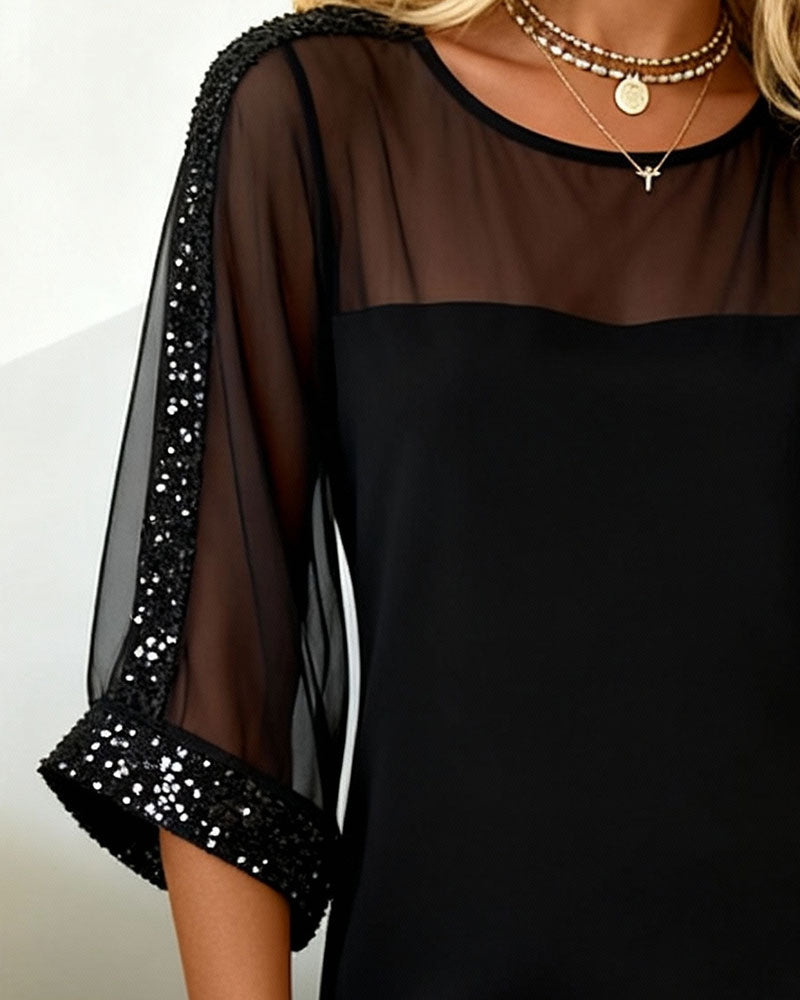 Peggy - Belle Robe de Soirée à Paillettes Femme