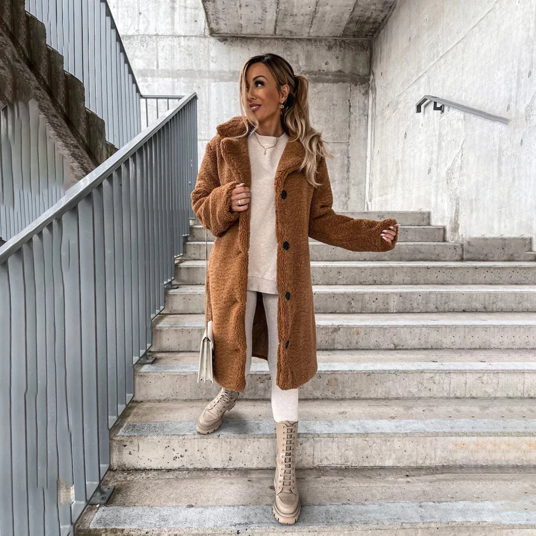 Brigitte | Manteau Élégant Teddy Chaud
