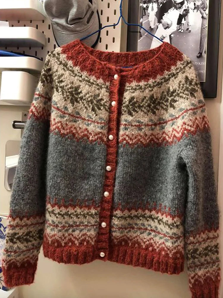 Élina - Pull vintage automne femme