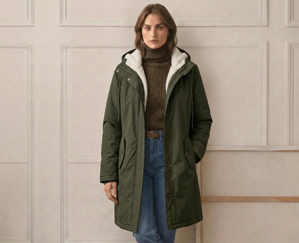 Michèle | Parka Élégante Chaude Doublée Polaire