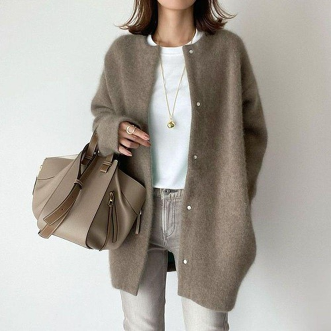 Elise - Cardigan long élégant femme