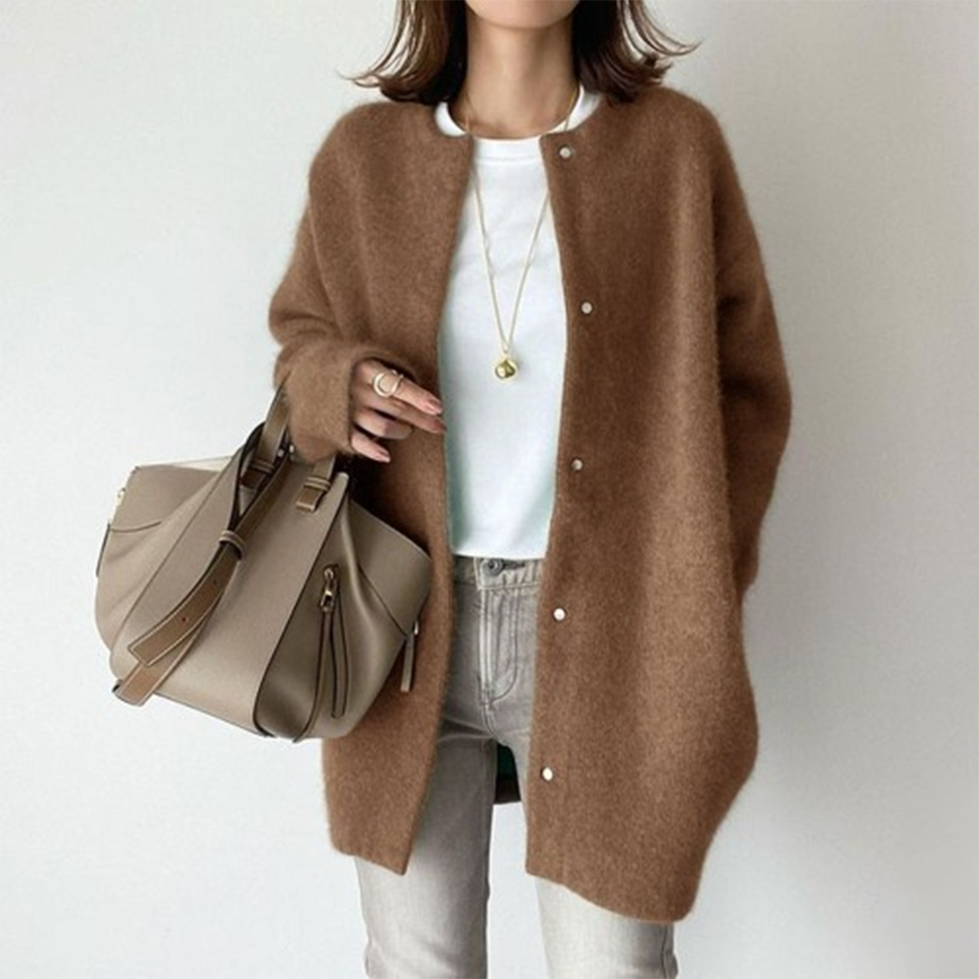 Elise - Cardigan long élégant femme