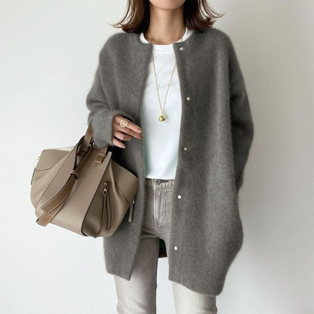 Elise - Cardigan long élégant femme