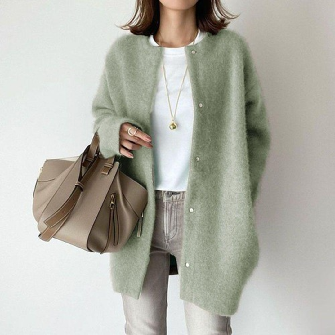 Elise - Cardigan long élégant femme