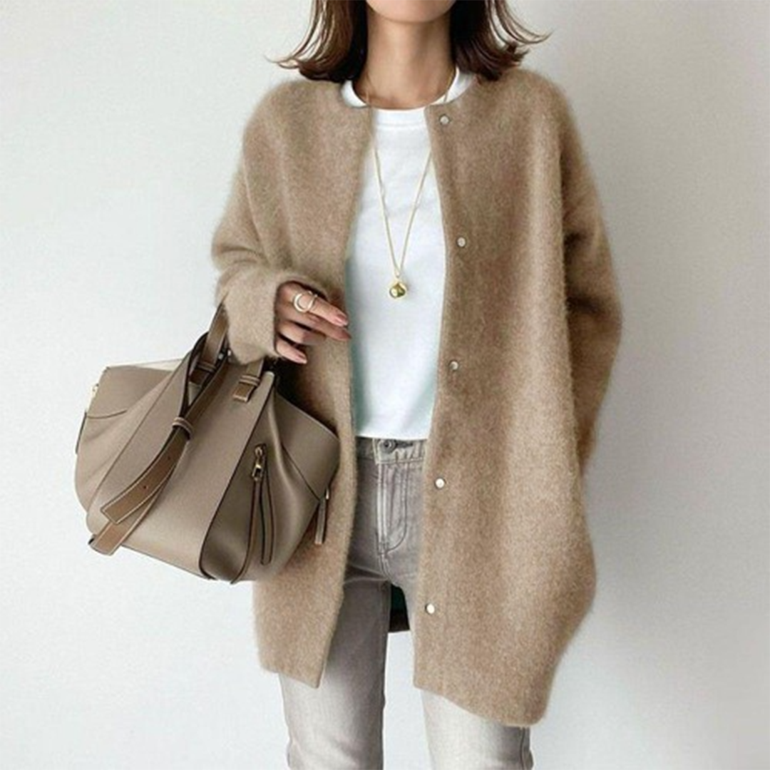 Elise - Cardigan long élégant femme