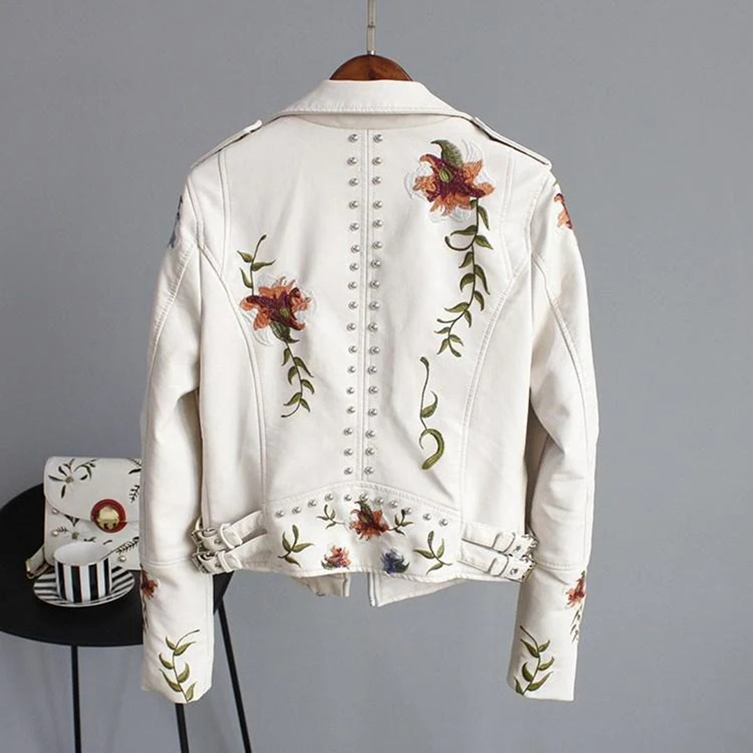 Elina - Manteau cuir Femme