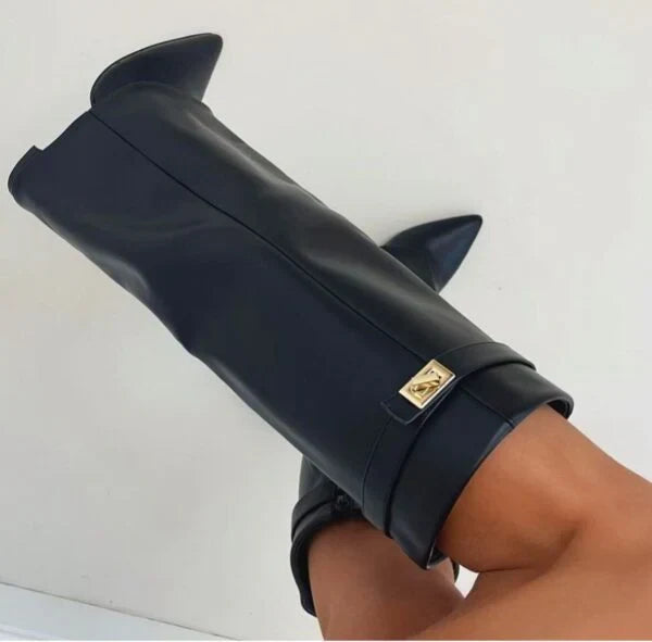 Claire | Bottes Élégantes Longues Daim