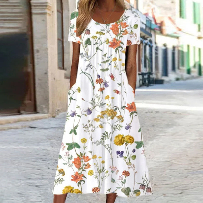 Cléore - Robe d'été fluide - Coupe féminine, Tissu confortable - Femme