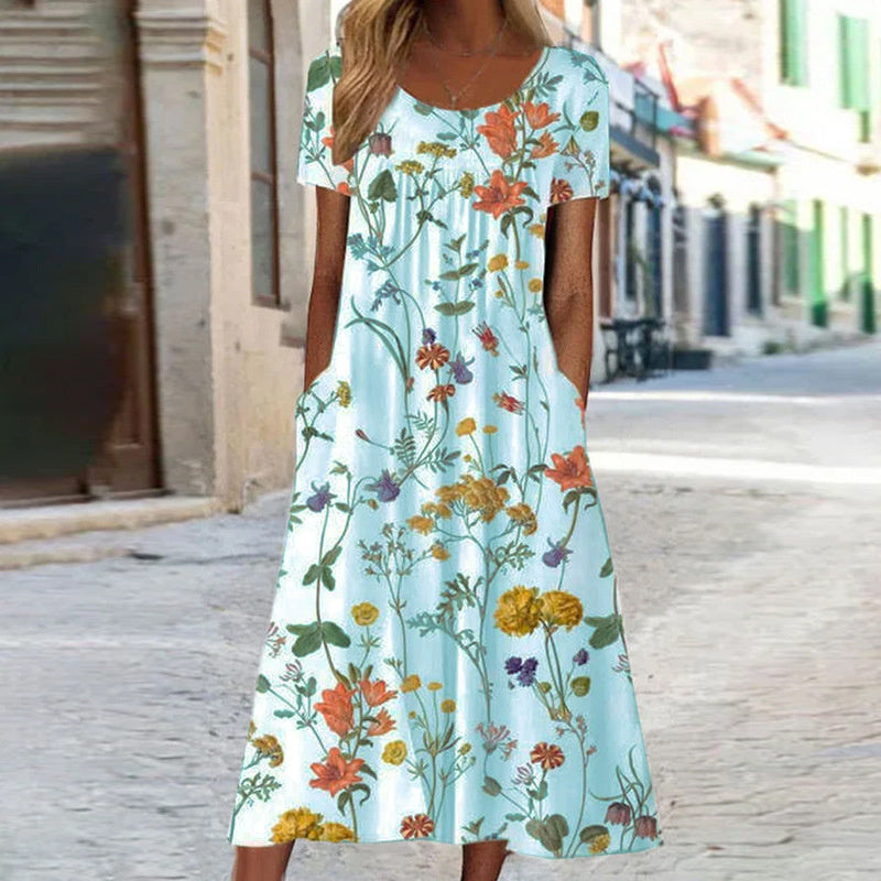 Cléore - Robe d'été fluide - Coupe féminine, Tissu confortable - Femme