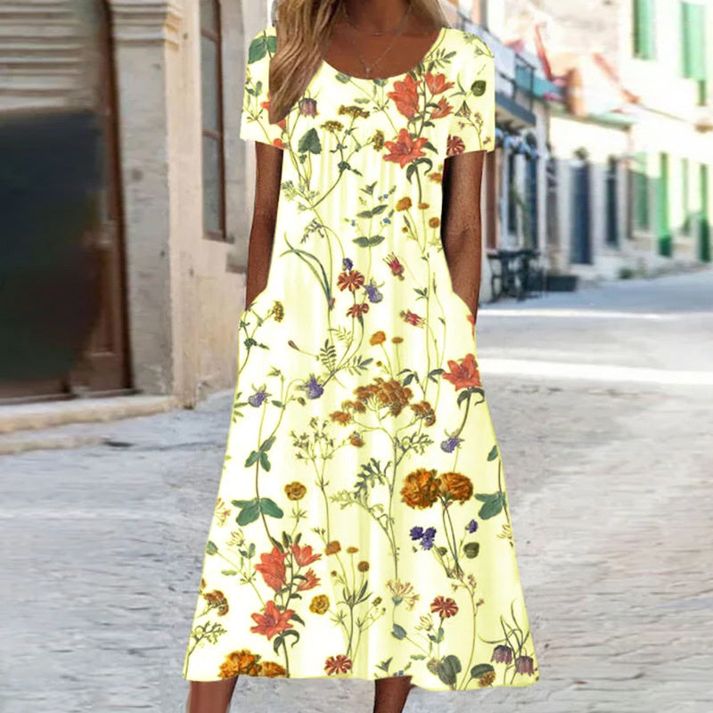 Cléore - Robe d'été fluide - Coupe féminine, Tissu confortable - Femme