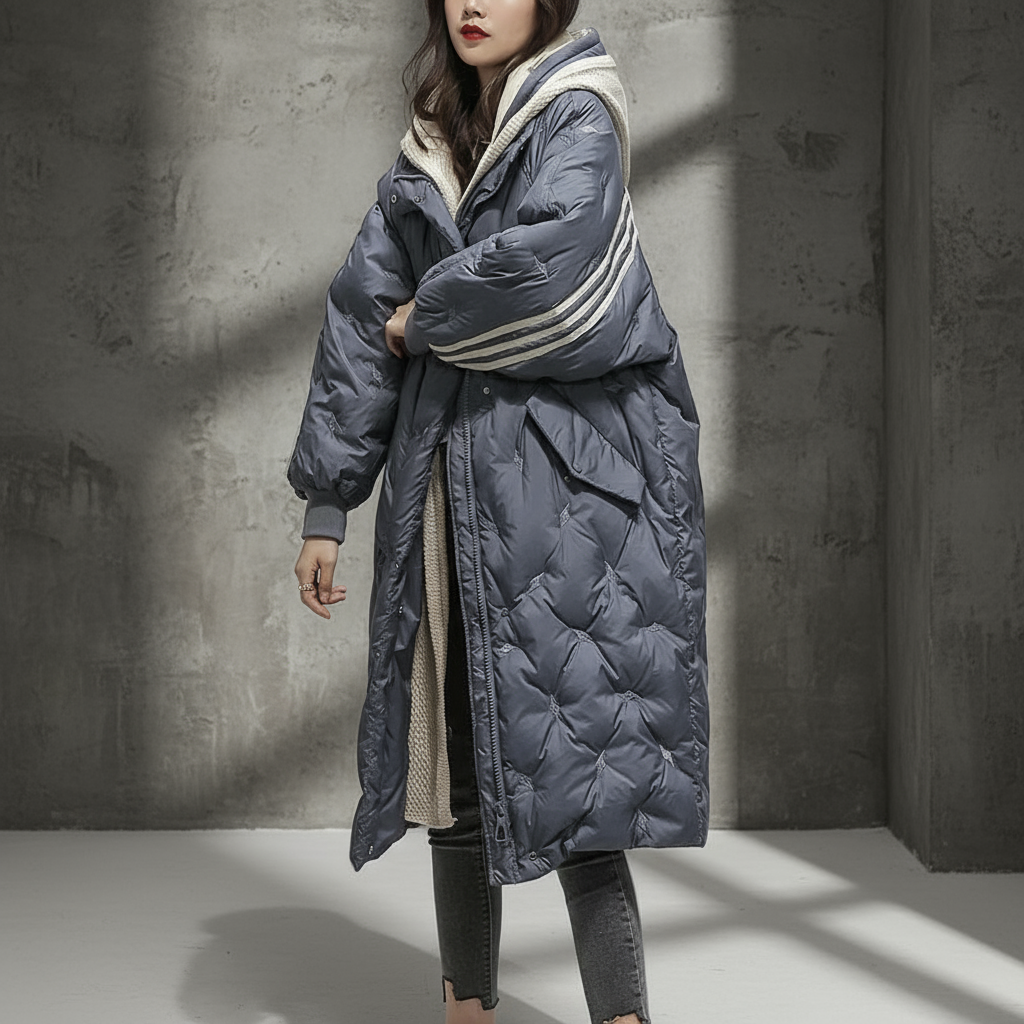 Danielle - Doudoune Chic Longue Zippée