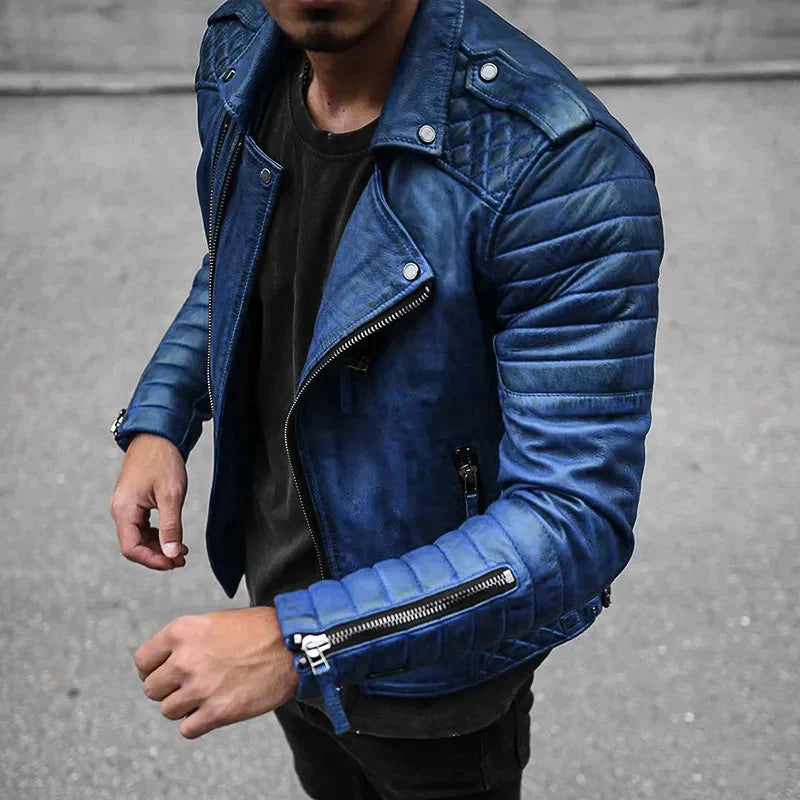 Jules - Veste En Cuir De Haute Pour Hommes