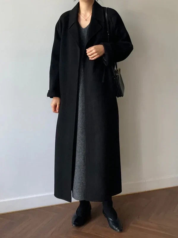 Corinne | Manteau Chic Long Portefeuille