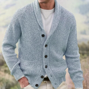Nicolas - Cardigan Classique Boutonné Col Châle