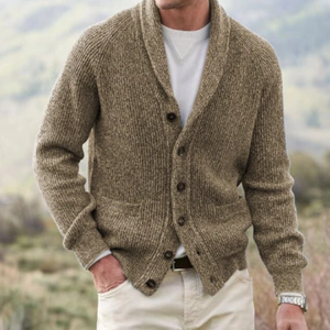 Nicolas - Cardigan Classique Boutonné Col Châle
