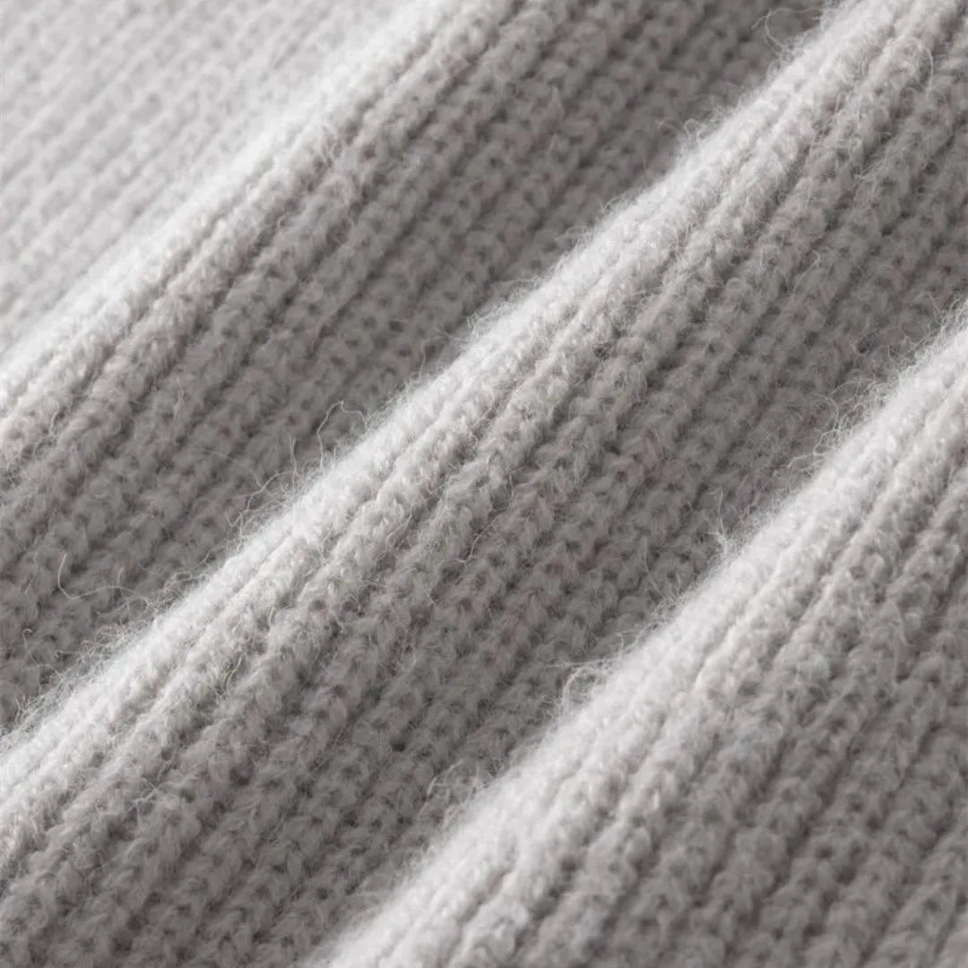 Thierry - Cardigan Élégant Col Montant Zippé