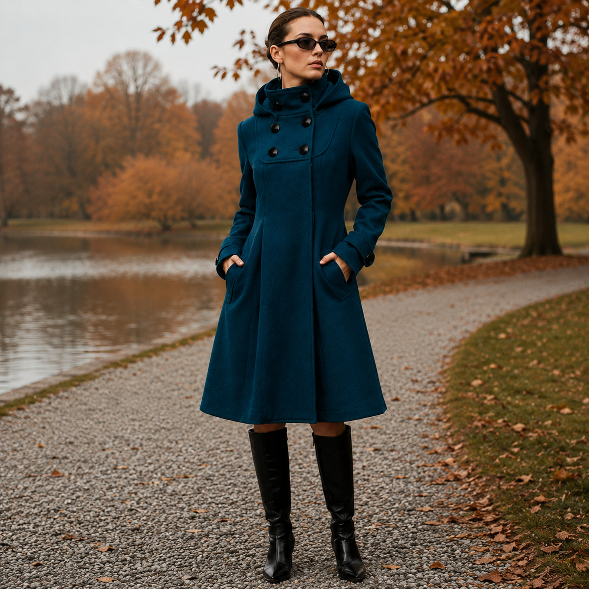 Isabelle | Manteau Élégant Long Cintré