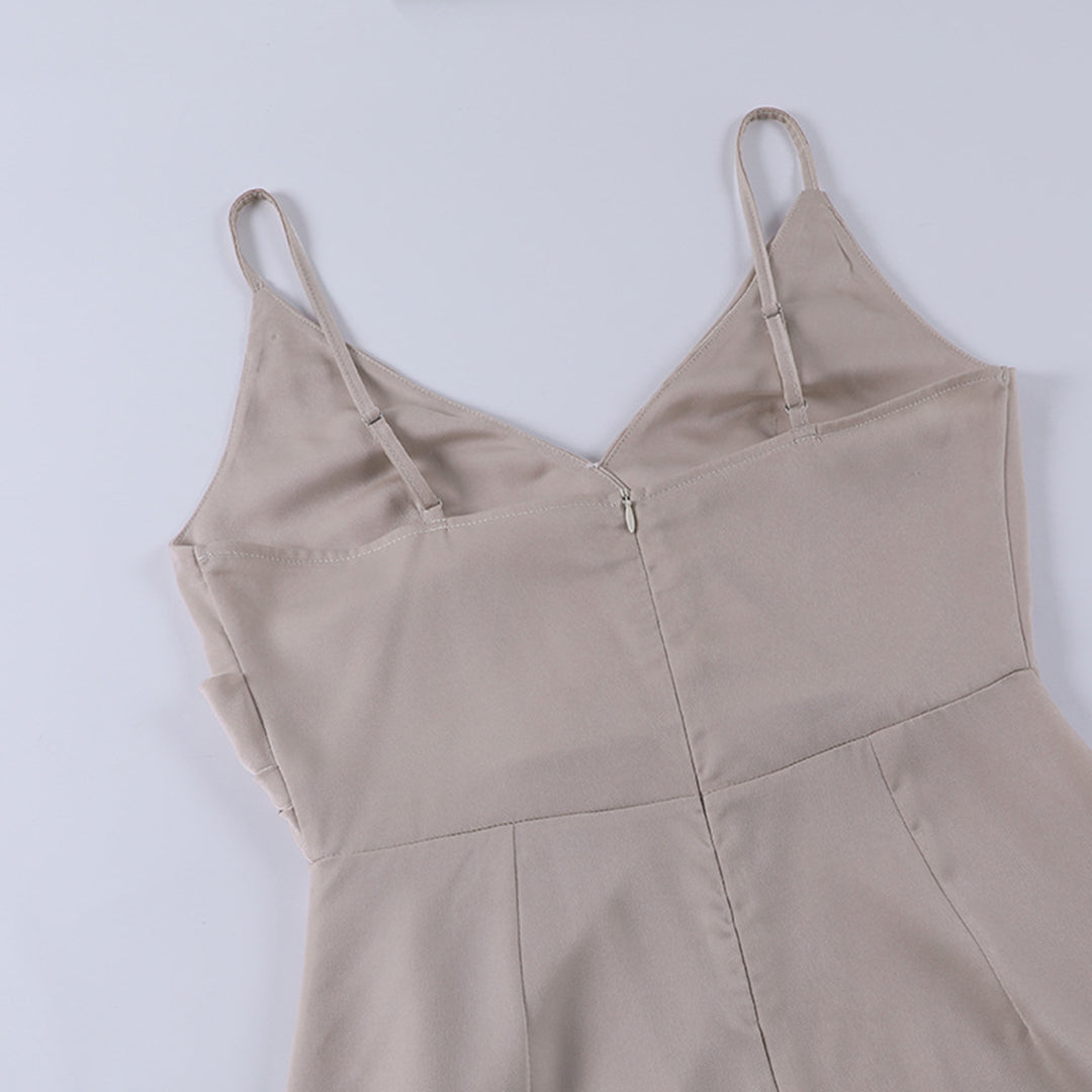 Julie - Robe Longue Femme Satinée Fendue