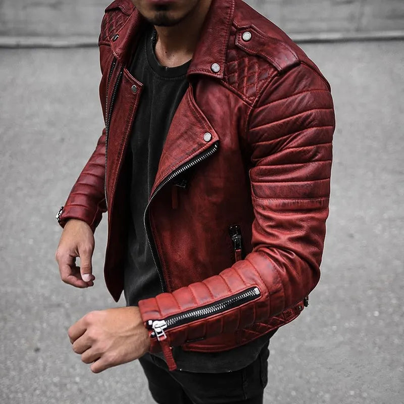 Jules - Veste En Cuir De Haute Pour Hommes