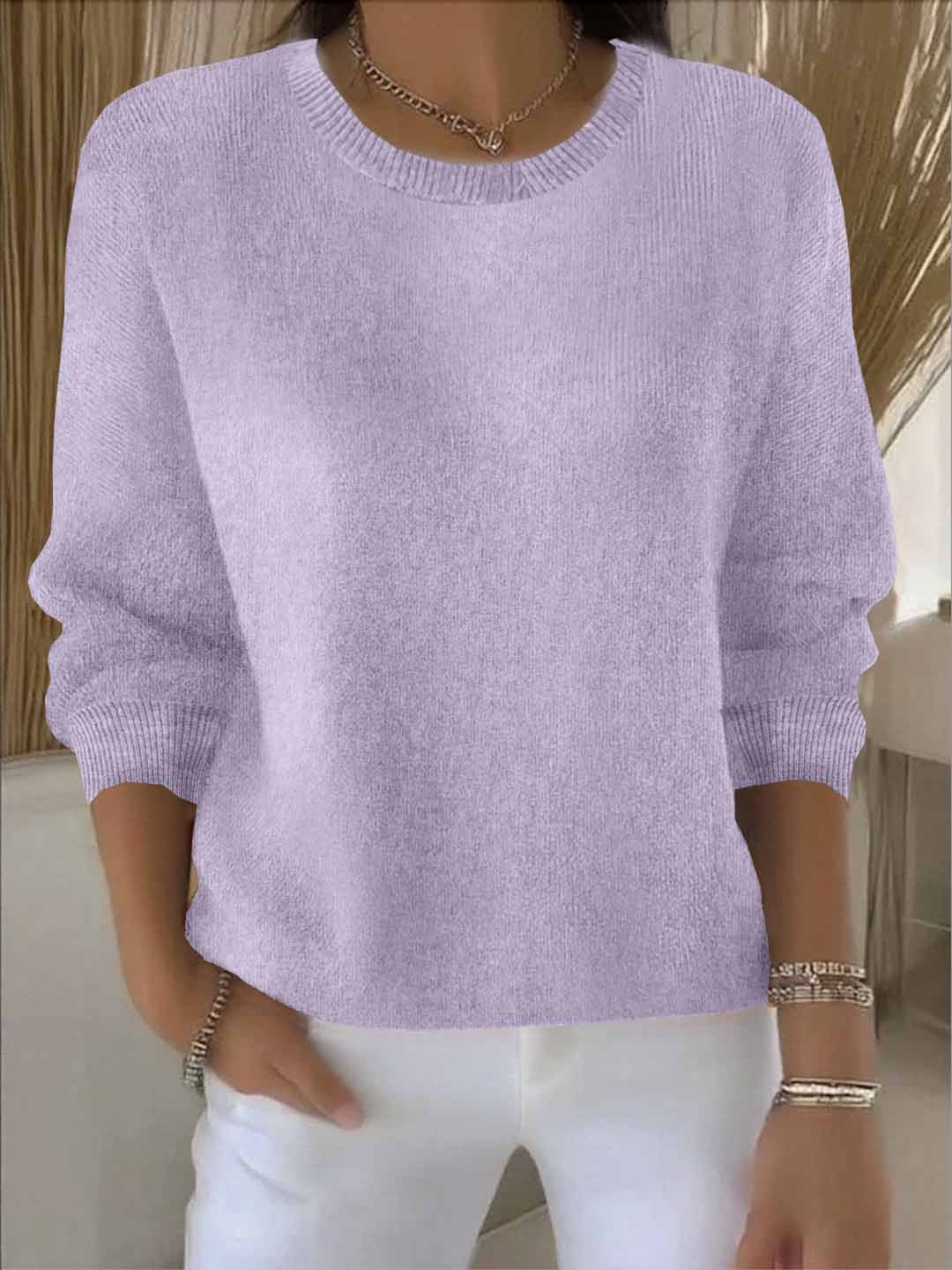 Sylvie - Pull Élégant Ample Col Rond