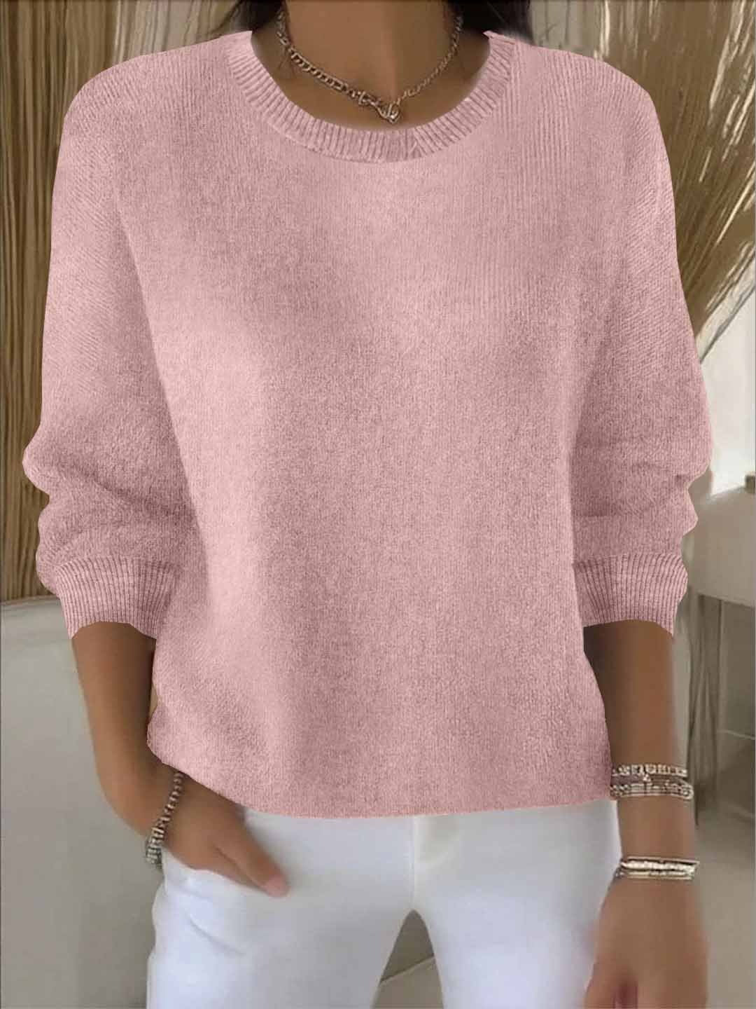 Sylvie - Pull Élégant Ample Col Rond