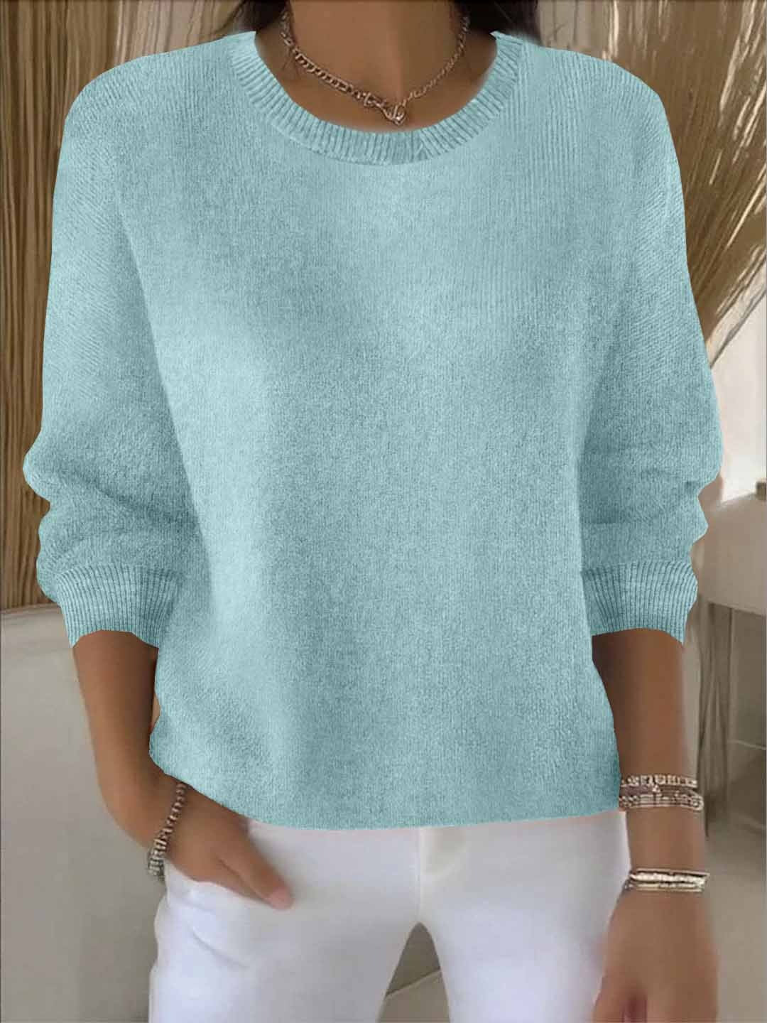 Sylvie - Pull Élégant Ample Col Rond