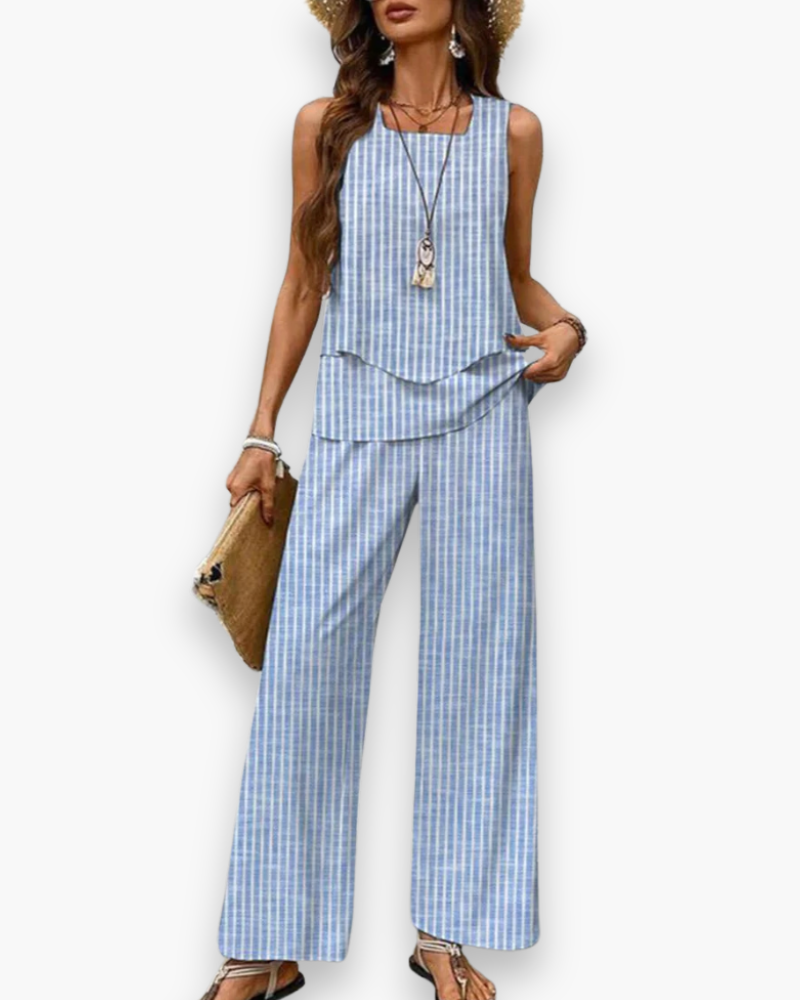 Ensemble élégant deux pièces pour femme | Chic et léger