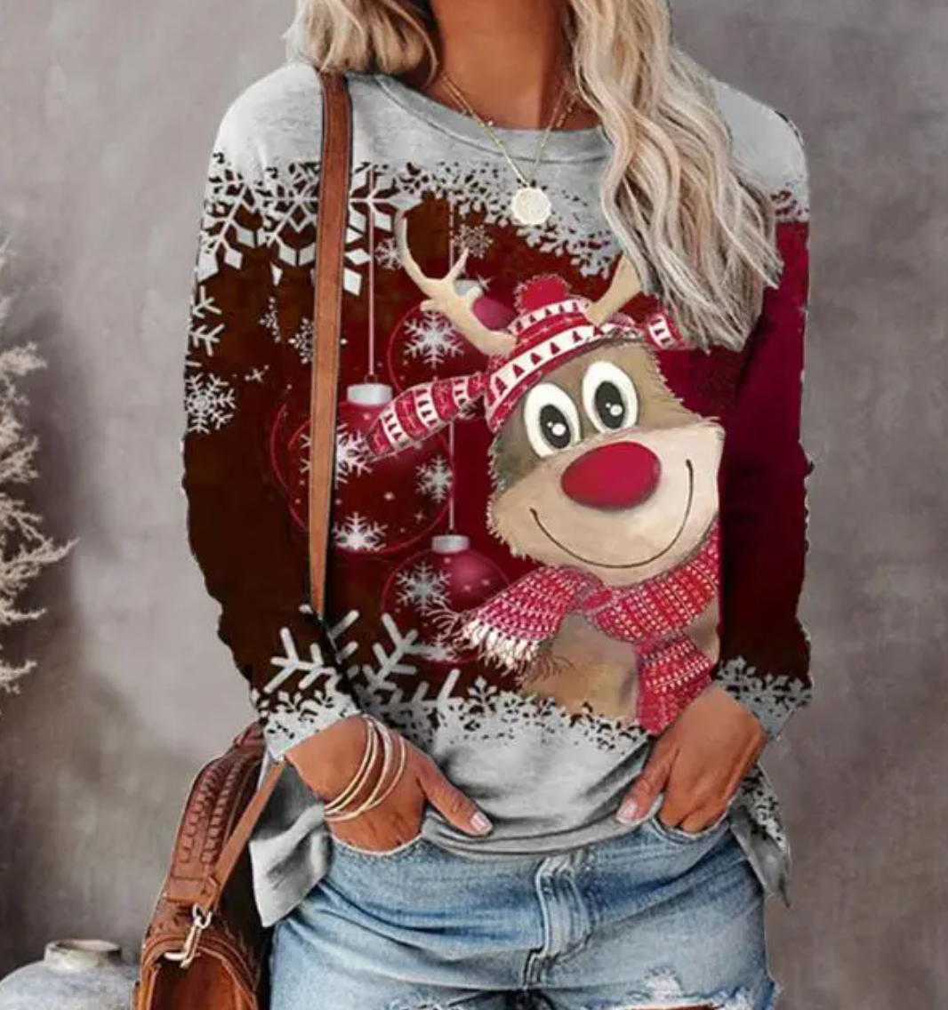 Elina - Pull noël chaud femme