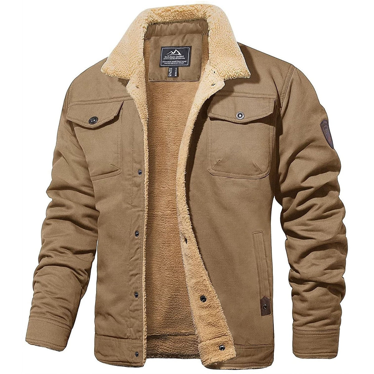 Didier | Veste Élégante Col Sherpa Doublée
