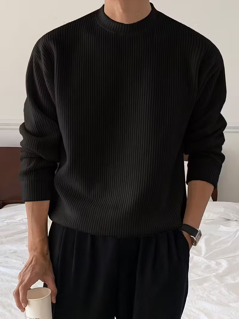 Julien - Pull Élégant Oversize Grosse Maille