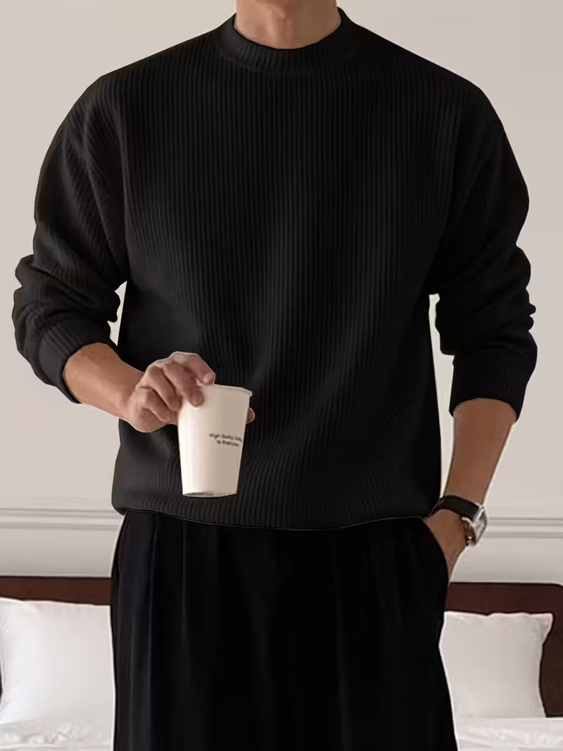 Julien - Pull Élégant Oversize Grosse Maille