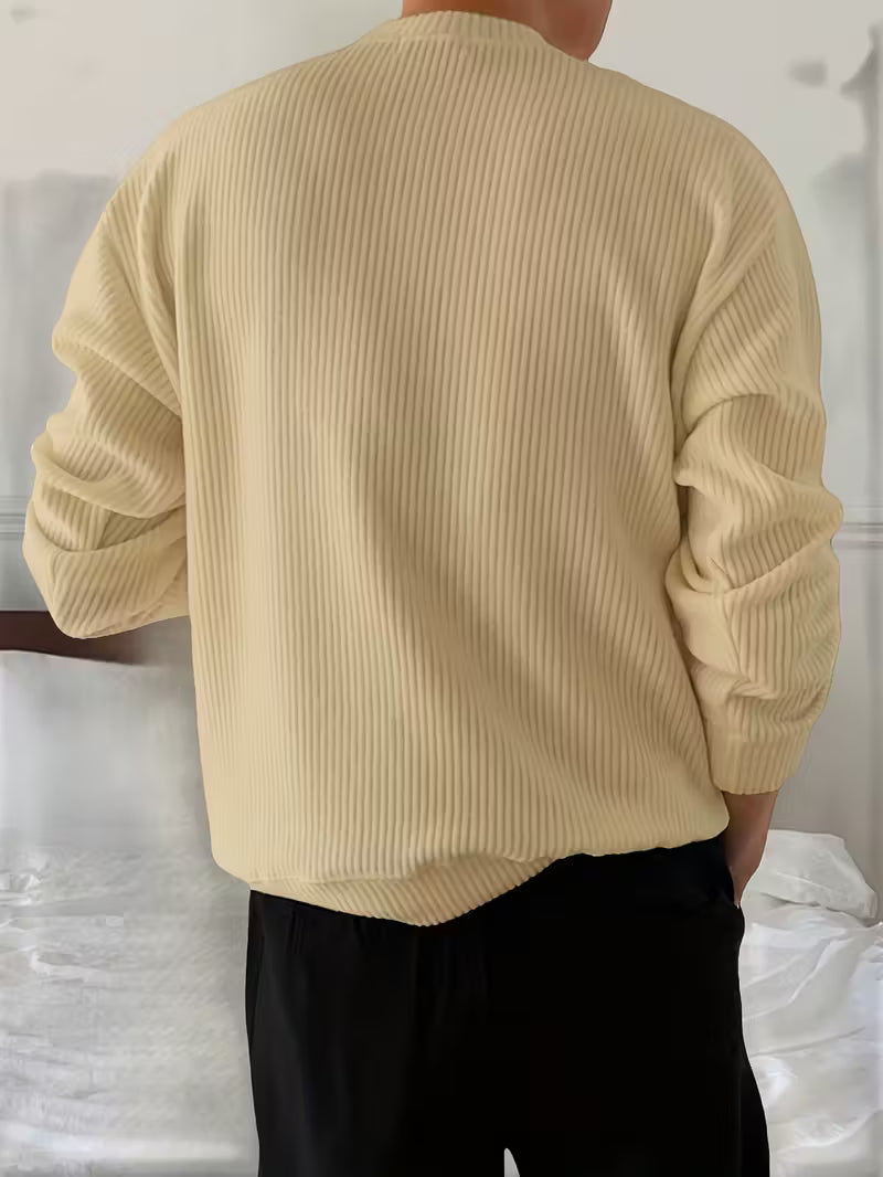 Julien - Pull Élégant Oversize Grosse Maille