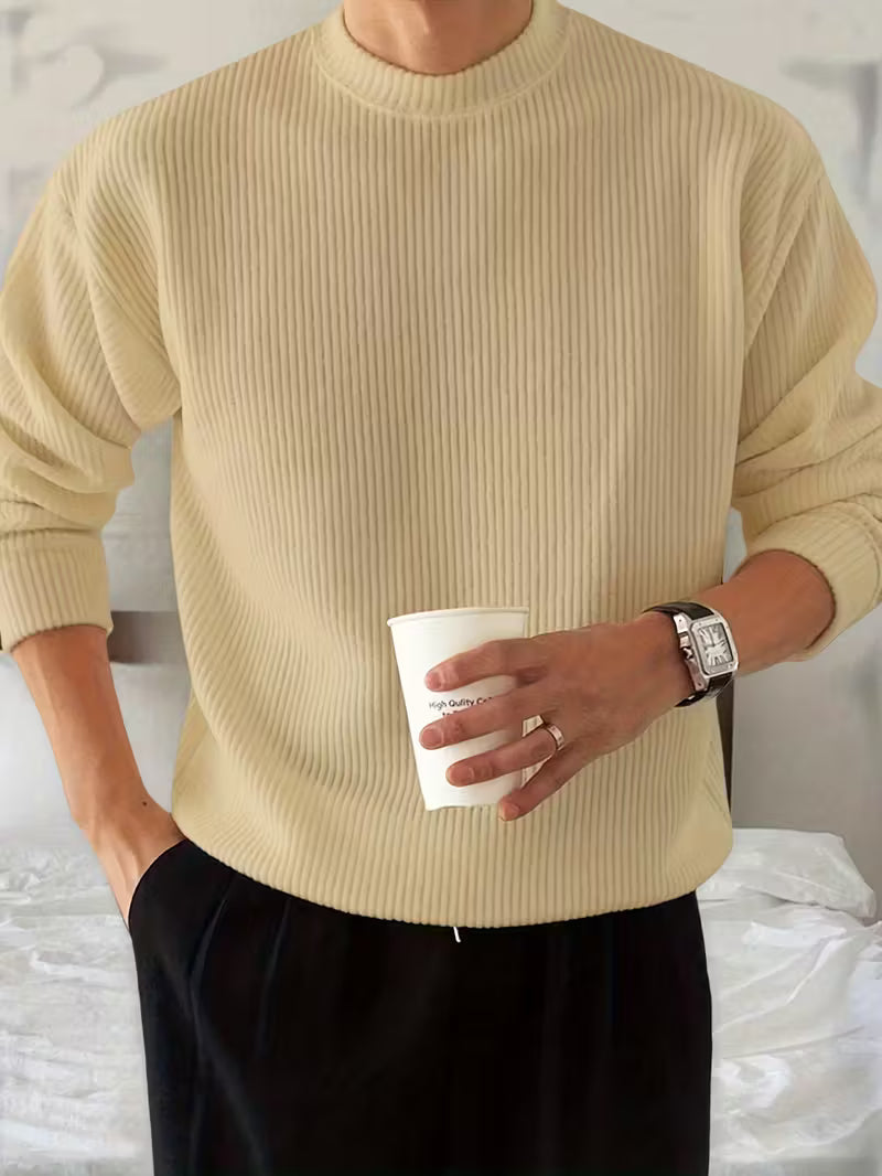 Julien - Pull Élégant Oversize Grosse Maille