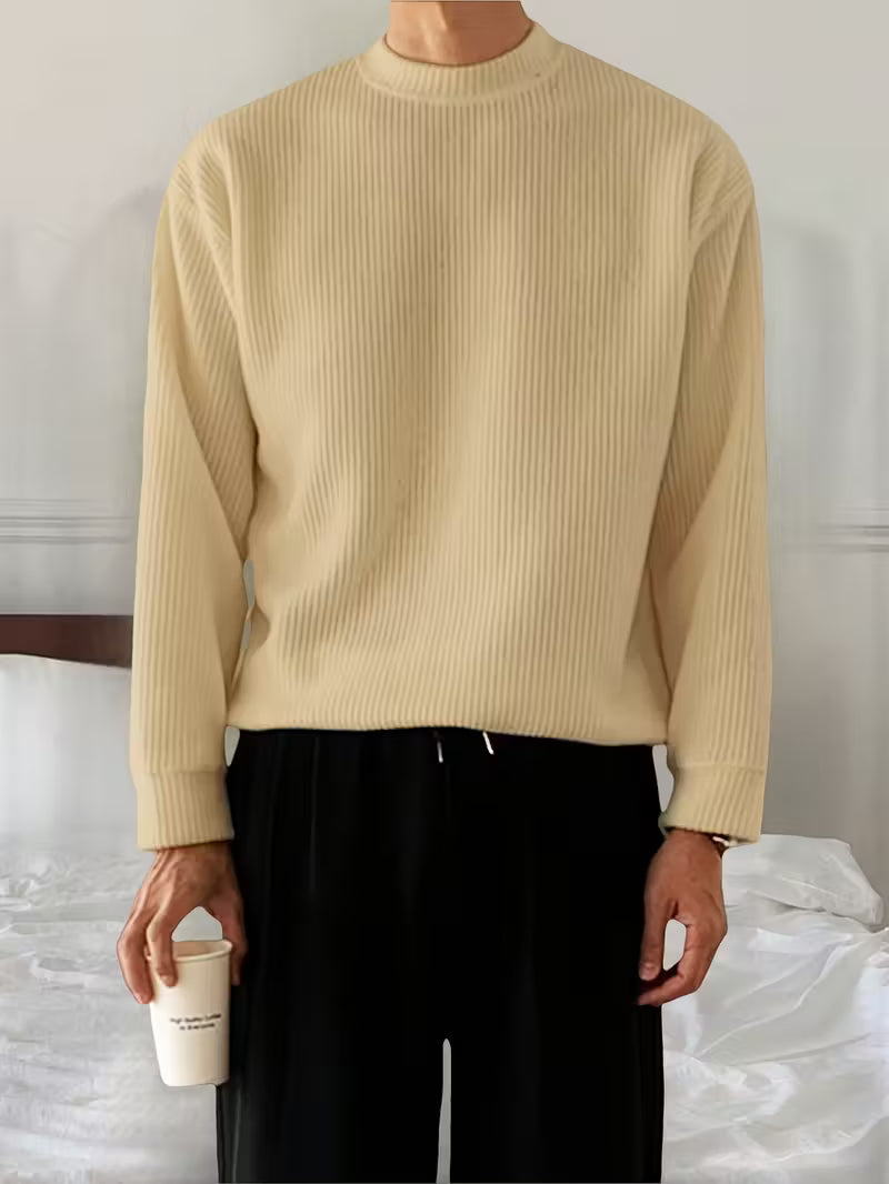 Julien - Pull Élégant Oversize Grosse Maille