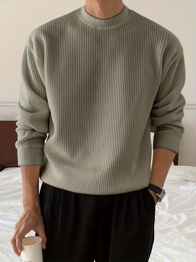 Julien - Pull Élégant Oversize Grosse Maille