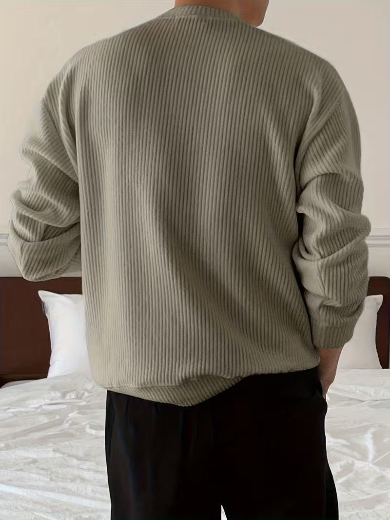 Julien - Pull Élégant Oversize Grosse Maille
