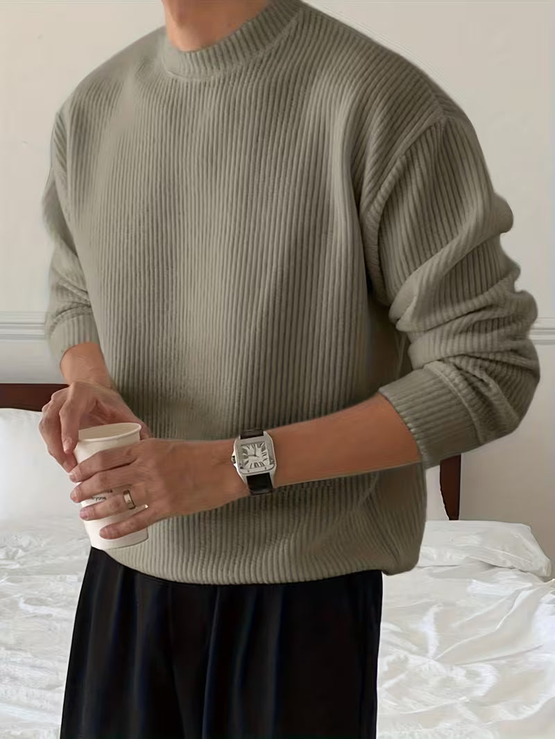 Julien - Pull Élégant Oversize Grosse Maille