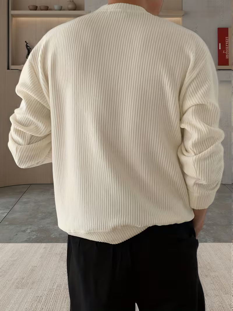 Julien - Pull Élégant Oversize Grosse Maille
