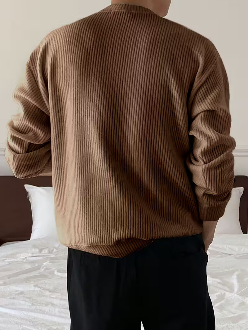 Julien - Pull Élégant Oversize Grosse Maille