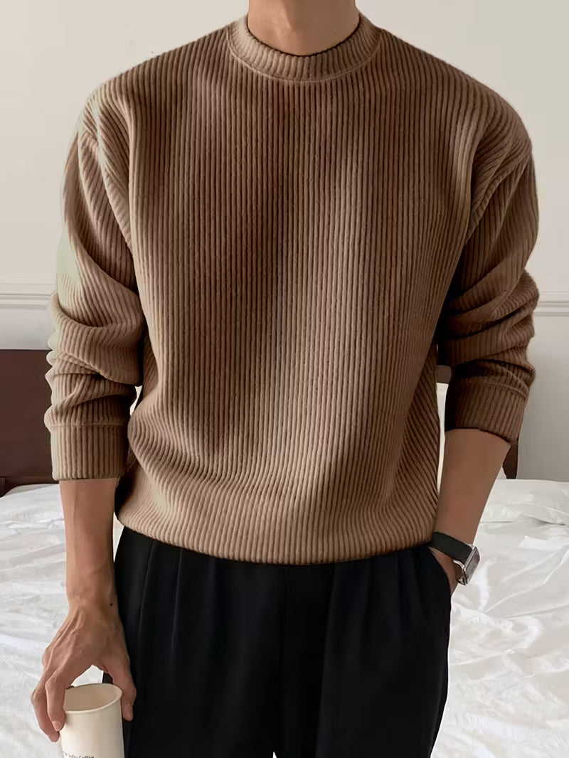 Julien - Pull Élégant Oversize Grosse Maille