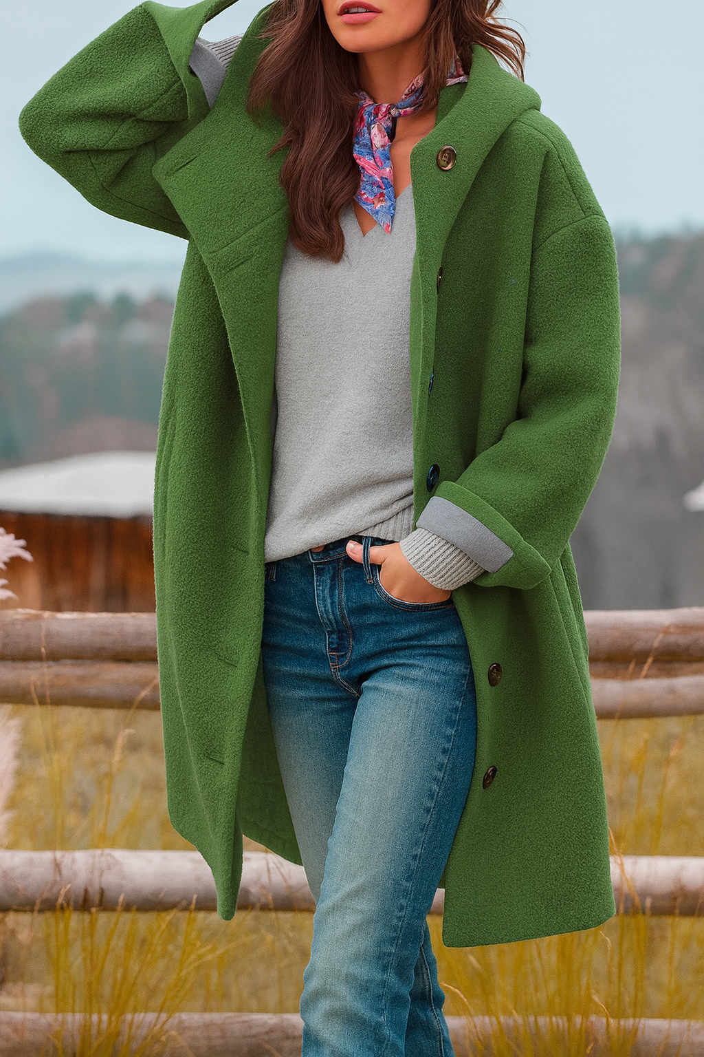 Juliette | Manteau Féminin Chaud à Capuche