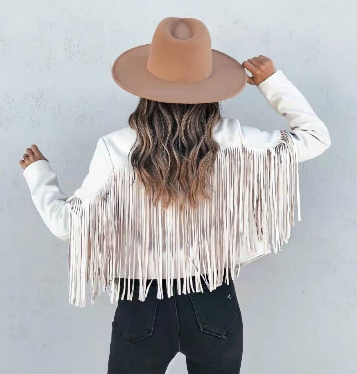 Elina - Veste Femme À Franges