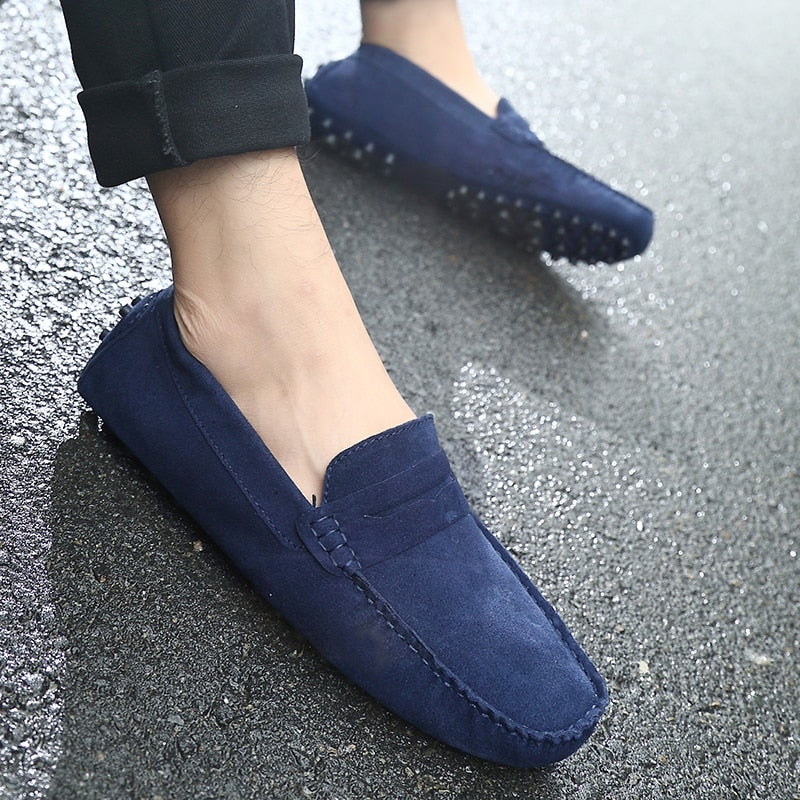 Louis - Mocassins suède italiens Homme