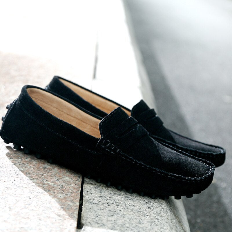 Louis - Mocassins suède italiens Homme