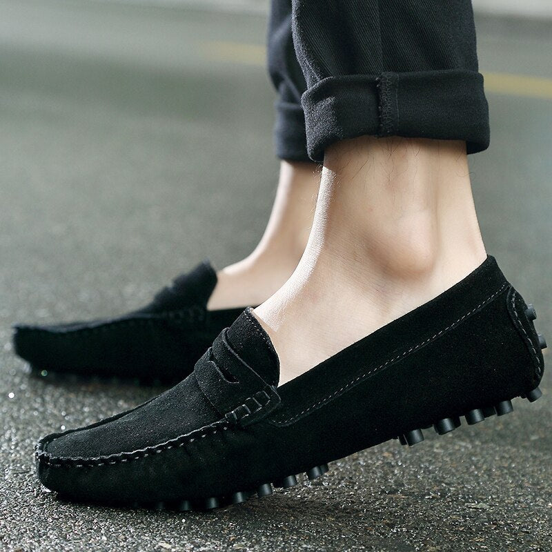 Louis - Mocassins suède italiens Homme