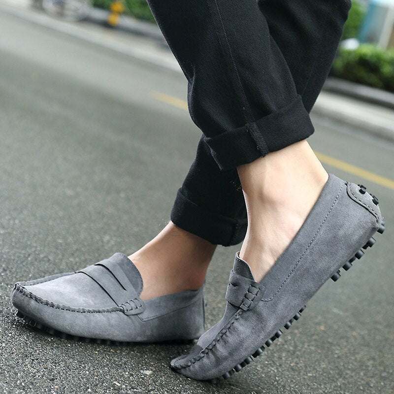 Louis - Mocassins suède italiens Homme