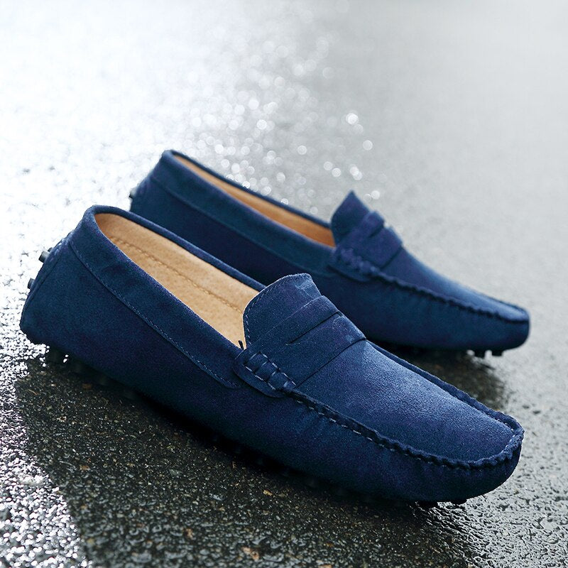 Louis - Mocassins suède italiens Homme