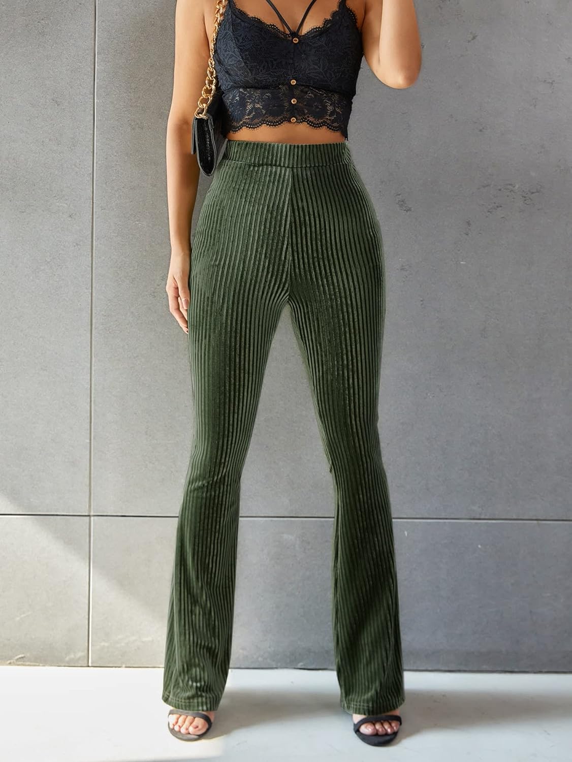 Céline - Pantalon Velours Évasé